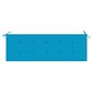 Dārza soliņa spilvens, zils, 150x50x3cm cena un informācija | Krēslu paliktņi | 220.lv