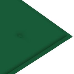 Подушка для садовой скамейки, зеленая, 100x50x4см цена и информация | Подушки, наволочки, чехлы | 220.lv
