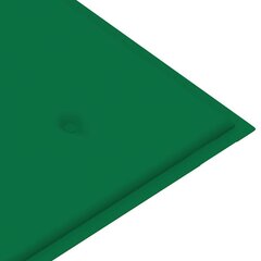 Подушка для садовой скамейки, зеленая, 120x50x4см цена и информация | Подушки, наволочки, чехлы | 220.lv