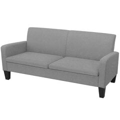 Двухместный диван, 180x65x76, светло-серый цена и информация | Диваны | 220.lv