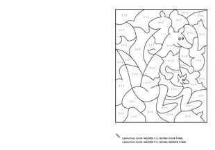 Zvaigžņu skola. Matemātikas krāsojamā grāmata: Rēķināšana līdz desmit cena un informācija | Krāsojamās grāmatas | 220.lv