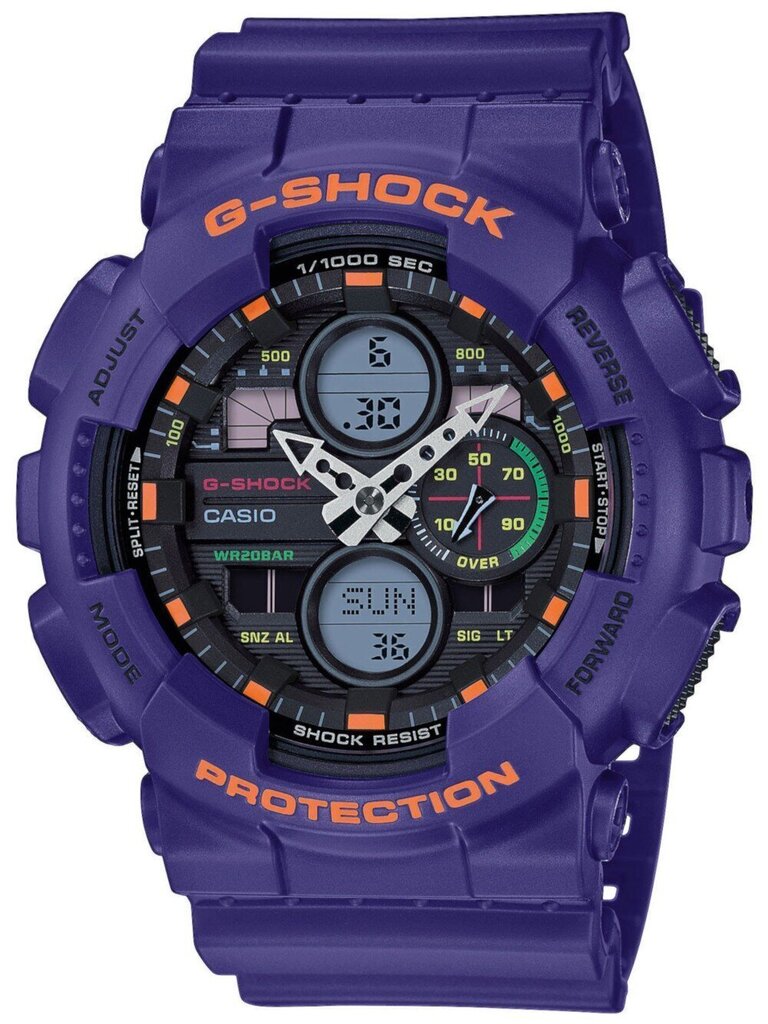 Vīriešu pulkstenis Casio The G/G-Shock GA-140-6AER (411) cena un informācija | Vīriešu pulksteņi | 220.lv