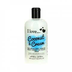 Гель для душа I love Coconut & Cream Bubble Bath And Shower Creme 500 мл цена и информация | Масла, гели для душа | 220.lv