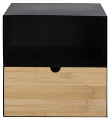 Прикроватный шкаф Joliet, черный/коричневый цена и информация | Прикроватные тумбочки | 220.lv