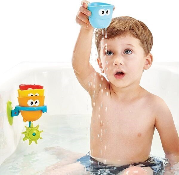 Vannas rotaļlieta Krūzīšu komplekts Yookidoo Fill N Spill цена и информация | Rotaļlietas zīdaiņiem | 220.lv