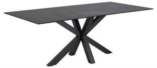 Обеденный стол Actona Heaven 160x90см, черный цена и информация | Кухонные и обеденные столы | 220.lv