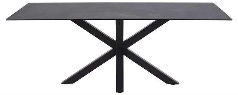 Pusdienu galds Actona Heaven 160x90cm, melns cena un informācija | Virtuves galdi, ēdamgaldi | 220.lv
