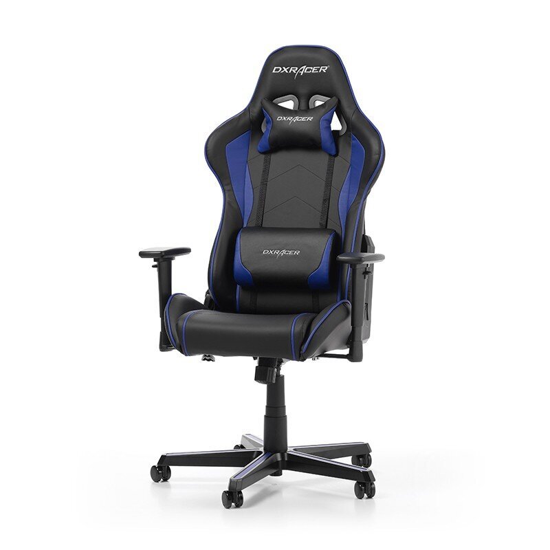 Spēļu krēsls DXRacer RACING F01-NI, melns cena un informācija | Biroja krēsli | 220.lv