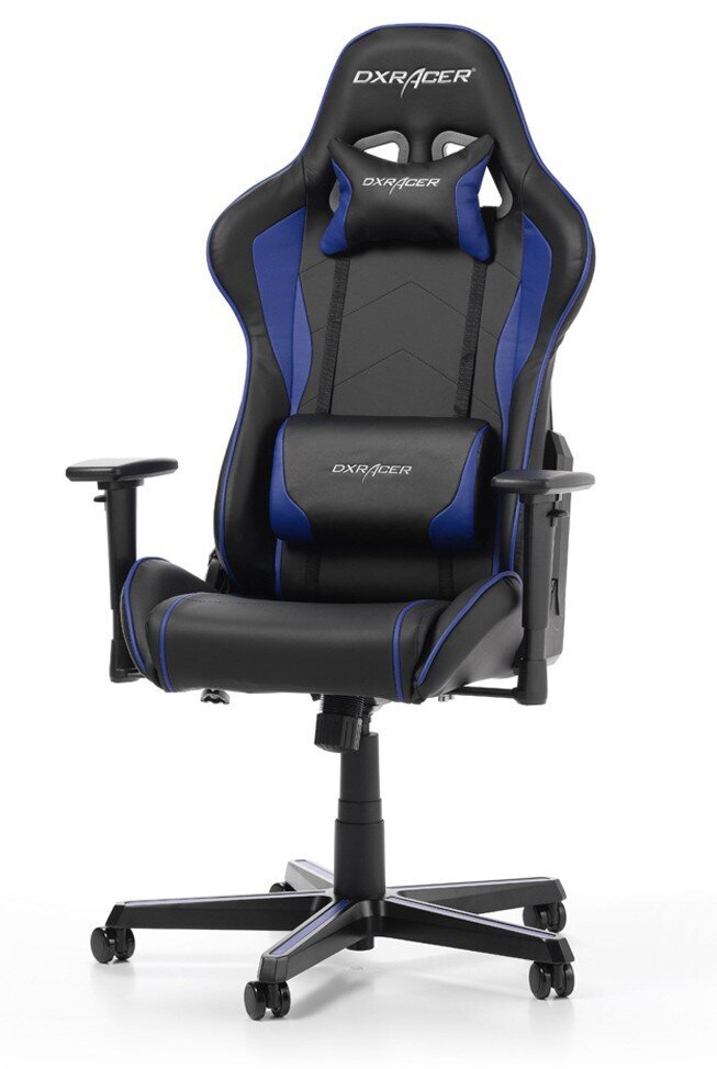 Spēļu krēsls DXRacer RACING F01-NI, melns cena un informācija | Biroja krēsli | 220.lv