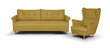 Mīkstu mēbeļu komplekts Bellezza Elite I, dzeltens cena un informācija | Dīvānu komplekti | 220.lv
