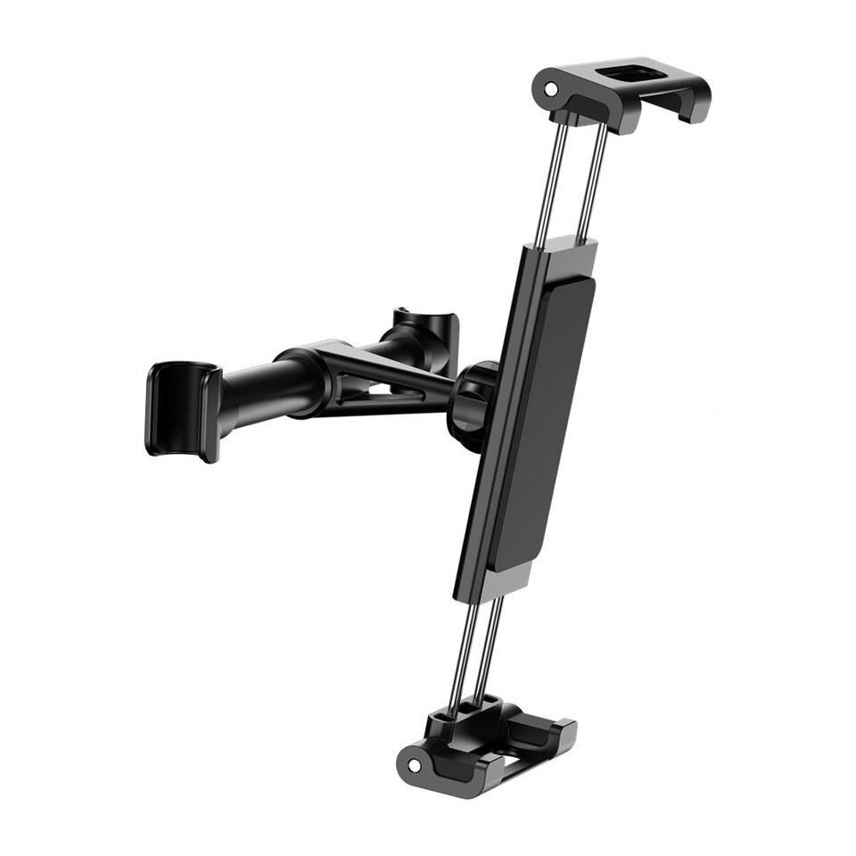 Baseus Backseat Car Mount Adjustable Headrest Bracket for tablets and smartphones 4,7 - 12,9" black (SUHZ-01) cena un informācija | Auto turētāji | 220.lv