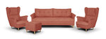 Комплект мягкой мебели Bellezza Elite II, красный
