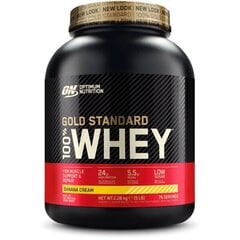 Uztura bagātinātājs Optimum Nutrition 100% WHEY GOLD STANDARD 2273 g., Vanilla Flavour cena un informācija | Proteīni | 220.lv