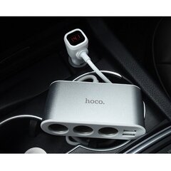 Lādētājs-rumbas auto Hoco Z13 ar 2 USB savienotāju un trim savienotājiem cena un informācija | Lādētāji un adapteri | 220.lv