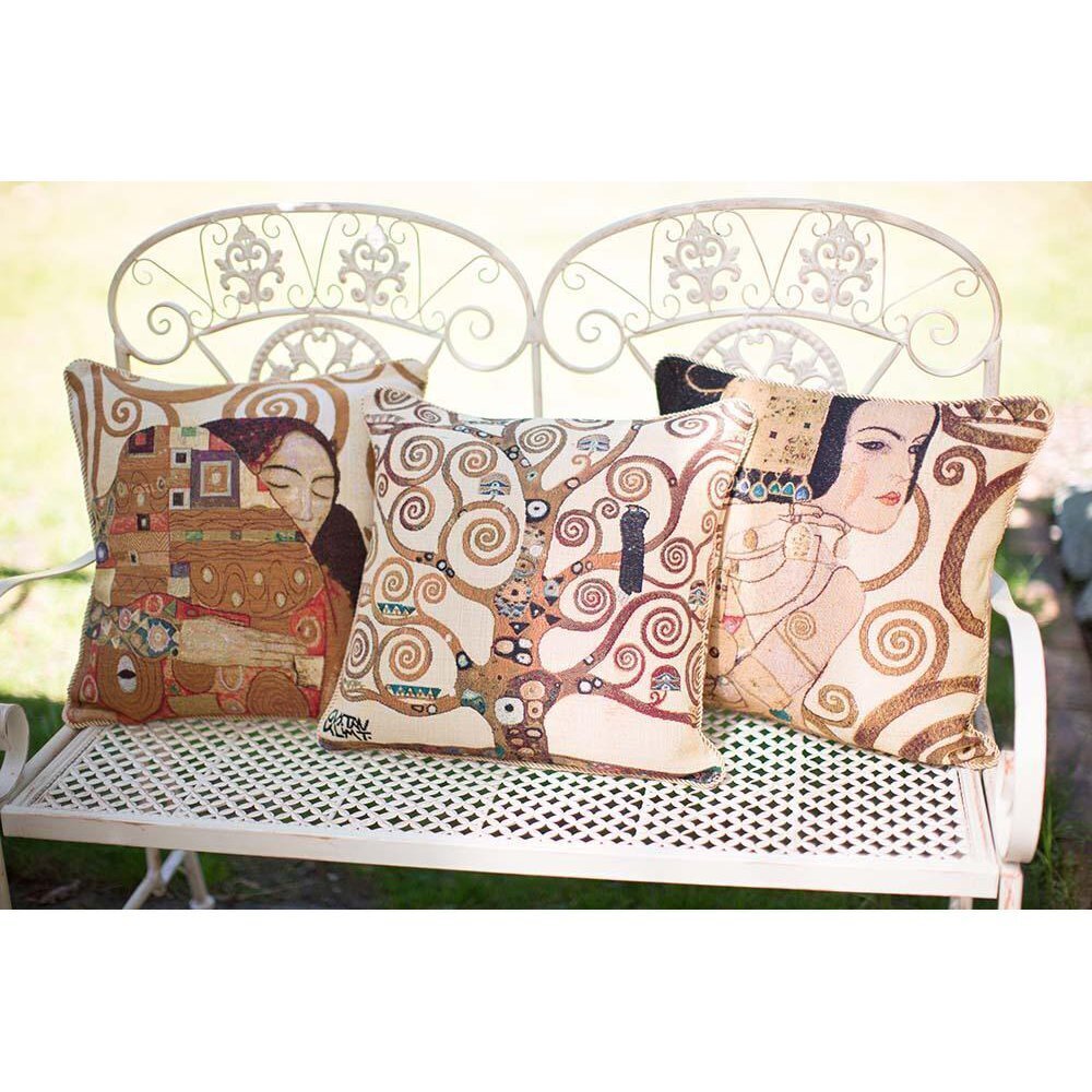 Dekoratīvs spilvena pārvalks Signare Klimt Lady cena un informācija | Dekoratīvie spilveni un spilvendrānas | 220.lv