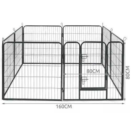 Dzīvnieku voljērs 80x80 cm cena un informācija | Transportēšanas būri, somas | 220.lv