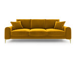 Četrvietīgs dīvāns Mazzini Sofas Madara, dzeltens/zeltainas krāsas