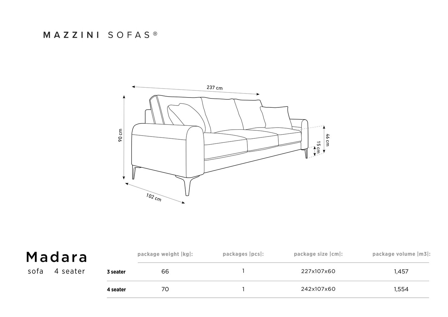 Četrvietīgs dīvāns Mazzini Sofas Madara, zaļš/zeltainas krāsas cena un informācija | Dīvāni | 220.lv