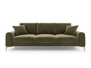 Четырехместный диван Mazzini Sofas Madara, зеленый/золотой цена и информация | Диваны | 220.lv