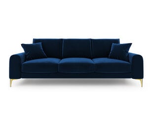 Četrvietīgs dīvāns Mazzini Sofas Madara, zils/zeltainas krāsas cena un informācija | Dīvāni | 220.lv