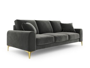 Četrvietīgs dīvāns Mazzini Sofas Madara, tumši pelēks/zeltainas krāsas цена и информация | Диваны | 220.lv