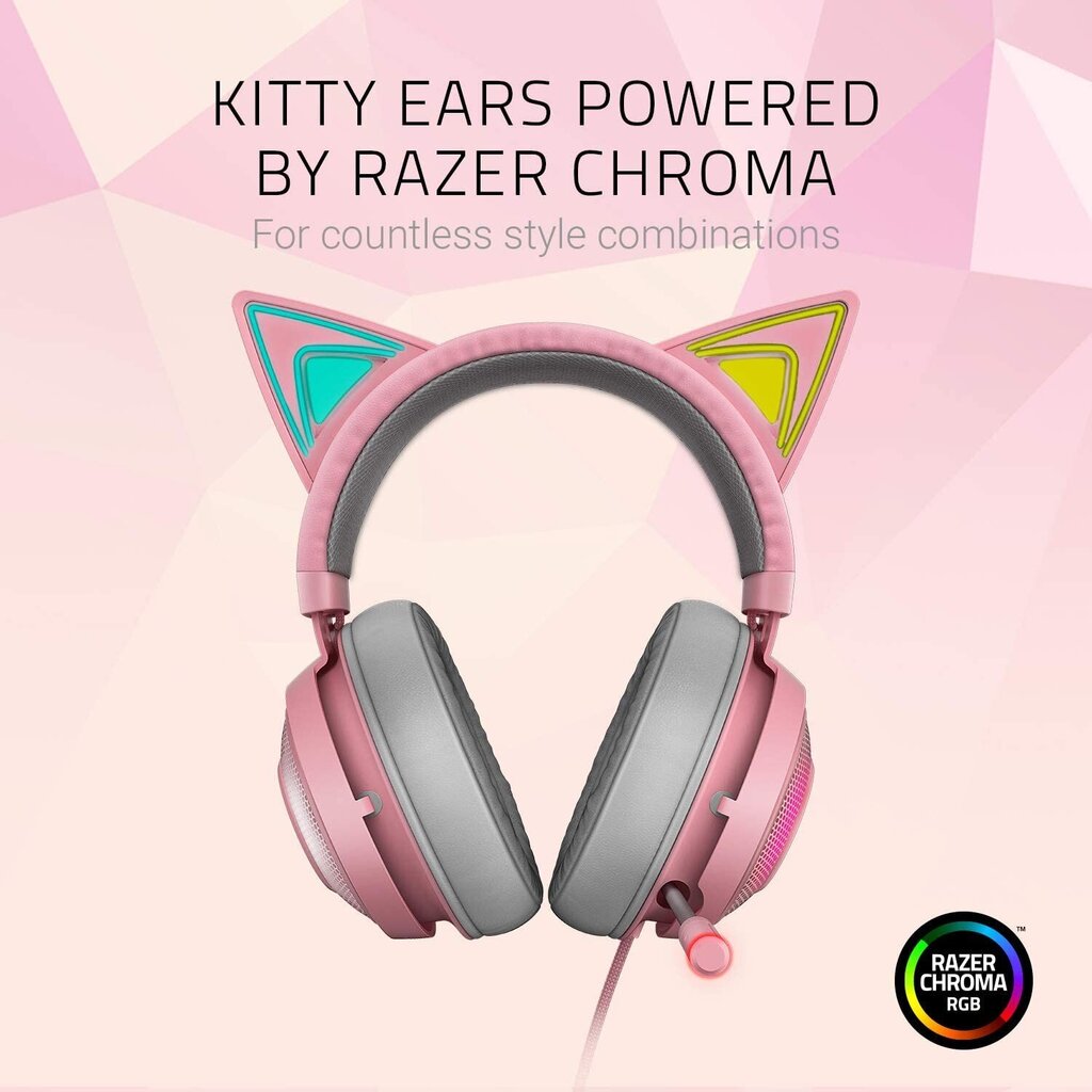 Razer Kraken Kitty Pink RZ04-02980200-R3M1 cena un informācija | Austiņas | 220.lv