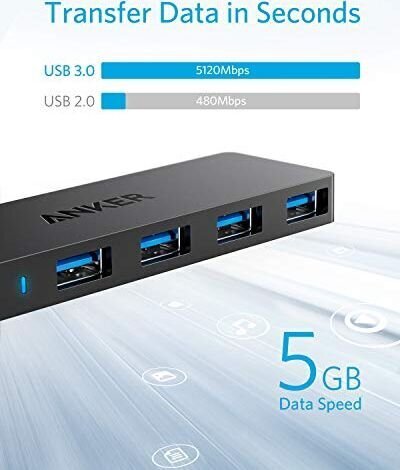 Anker Slim 4-Port USB 3.0 Data Hub цена и информация | Adapteri un USB centrmezgli | 220.lv