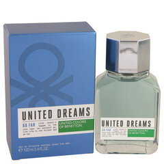 Tualetes ūdens Benetton United Dreams Go Far EDT vīriešiem 100 ml cena un informācija | Vīriešu smaržas | 220.lv