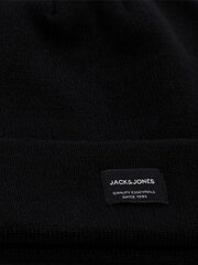 Шапка мужская Jack & Jones, черная цена и информация | Мужские шарфы, шапки, перчатки | 220.lv