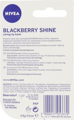 Lūpu zīmulis Nivea Blackberry Shine, 4.8g cena un informācija | Lūpu krāsas, balzāmi, spīdumi, vazelīns | 220.lv