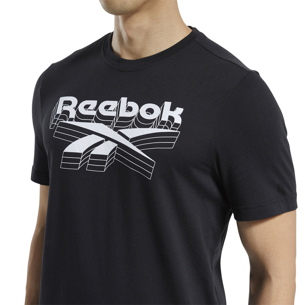 Reebok T-Krekls Gs Opp Tee Black cena un informācija | Vīriešu T-krekli | 220.lv