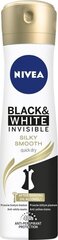 Izsmidzināms dezodorants sievietēm Nivea Invisible Silky Smooth, 150ml cena un informācija | Dezodoranti | 220.lv