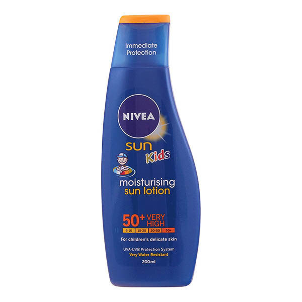 Sauļošanās losjons bērniem Nivea Sun Kids, SPF50+, 200ml cena un informācija | Sauļošanās krēmi | 220.lv