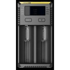 Universāls lādētājs NITECORE I2 IMR \ Li-ion \ Ni-MH \ Ni-Cd MR \ Li-ion \ LiFePO4 \ Ni-MH \ Ni-Cd (AA, AAA, AAAA, C) цена и информация | Зарядные устройства для элементов питания | 220.lv