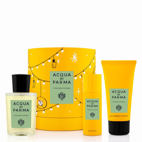 Komplekts Acqua Di Parma Colonia Futura: EDC sievietēm/vīriešiem 100 ml + dušas želeja, 75 ml + dezodorants, 50 ml цена и информация | Sieviešu smaržas | 220.lv