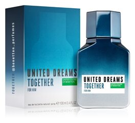 Tualetes ūdens Benetton United Dreams Together EDT vīriešiem 100 ml cena un informācija | Vīriešu smaržas | 220.lv
