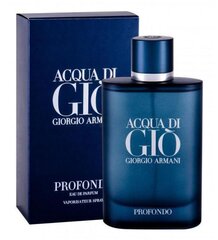 Parfimērijas ūdens Giorgio Armani Acqua Di Gio Profondo EDP vīriešiem 200 ml cena un informācija | Giorgio Armani Smaržas | 220.lv