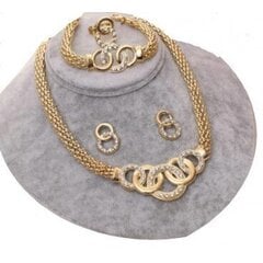 Ожерелье Dubai 07 с серьгами, браслетом и кольцом, цвет золота цена и информация | Наборы украшений | 220.lv
