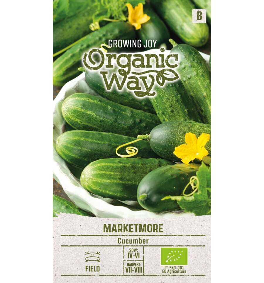 Огурцы Marketmore Organic Way, 1.0 г цена | 220.lv