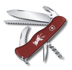 Универсальный ножик Victorinox Hunter Swiss Army Knife (0.8873) Красный цена и информация | Туристические ножи, многофункциональные приборы | 220.lv