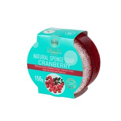 Sūkļa ziepes „CRANBERRY” Saules Fabrika,150g cena un informācija | Ziepes | 220.lv