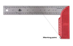 Stūrenis ar plastmasas rokturi Kapro 30 cm cena un informācija | Rokas instrumenti | 220.lv