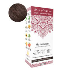 Природная краска для волос TINTS OF NATURE Henna Cream Light Brown, 70 мл цена и информация | Краска для волос | 220.lv