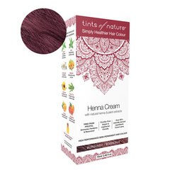 Природная краска для волос TINTS OF NATURE Henna Cream Burgundy, 70 мл цена и информация | Краска для волос | 220.lv