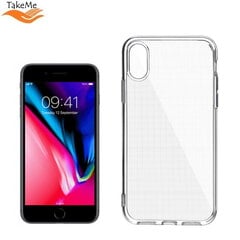 TakeMe "Clear" sērijas Caurspīdīgs 2mm plāns aizmugures maks priekš Apple iPhone 7 / 8 / SE (2020) цена и информация | Чехлы для телефонов | 220.lv