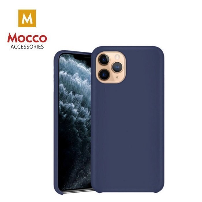 Mocco Ultra Slim Soft Matte 0.3 mm Matēts Silikona Apvalks Priekš Apple iPhone XS MAX Zils cena un informācija | Telefonu vāciņi, maciņi | 220.lv