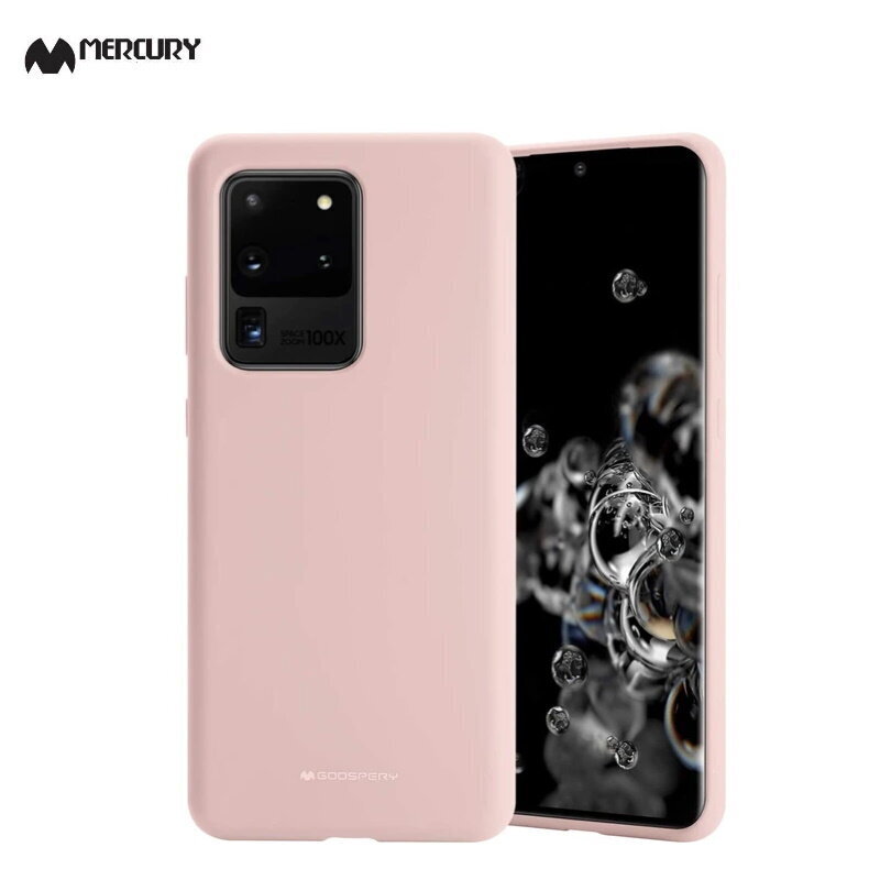 Mercury Soft feeling Super Plāns TPU Matētas virsmas aizmugures maks-apvalks priekš Samsung Galaxy S20+ (G985) Smilšu rozā цена и информация | Telefonu vāciņi, maciņi | 220.lv