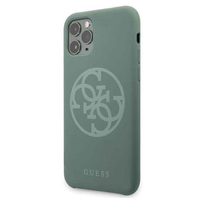 Guess GUHCN65LS4GKA 4G Tone On Tone ciets aizmugures maks-apvalks priekš Apple iPhone 11 Pro Max Khaki Zaļš cena un informācija | Telefonu vāciņi, maciņi | 220.lv