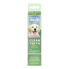 Zobu gēls jauniem suņiem Tropiclean Fresh Breath, 59 ml цена и информация | Средства по уходу за животными | 220.lv