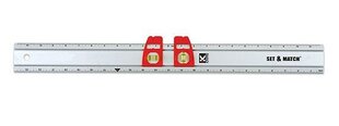 Lineāls ar 2 kustīgām acīm 100 cm cena un informācija | Rokas instrumenti | 220.lv